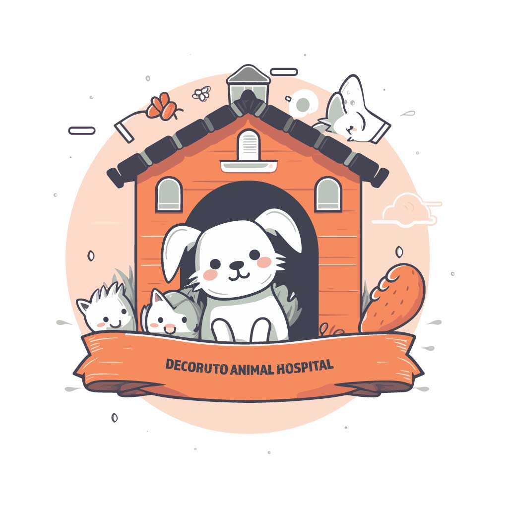 犬・動物・犬小屋のロゴ
