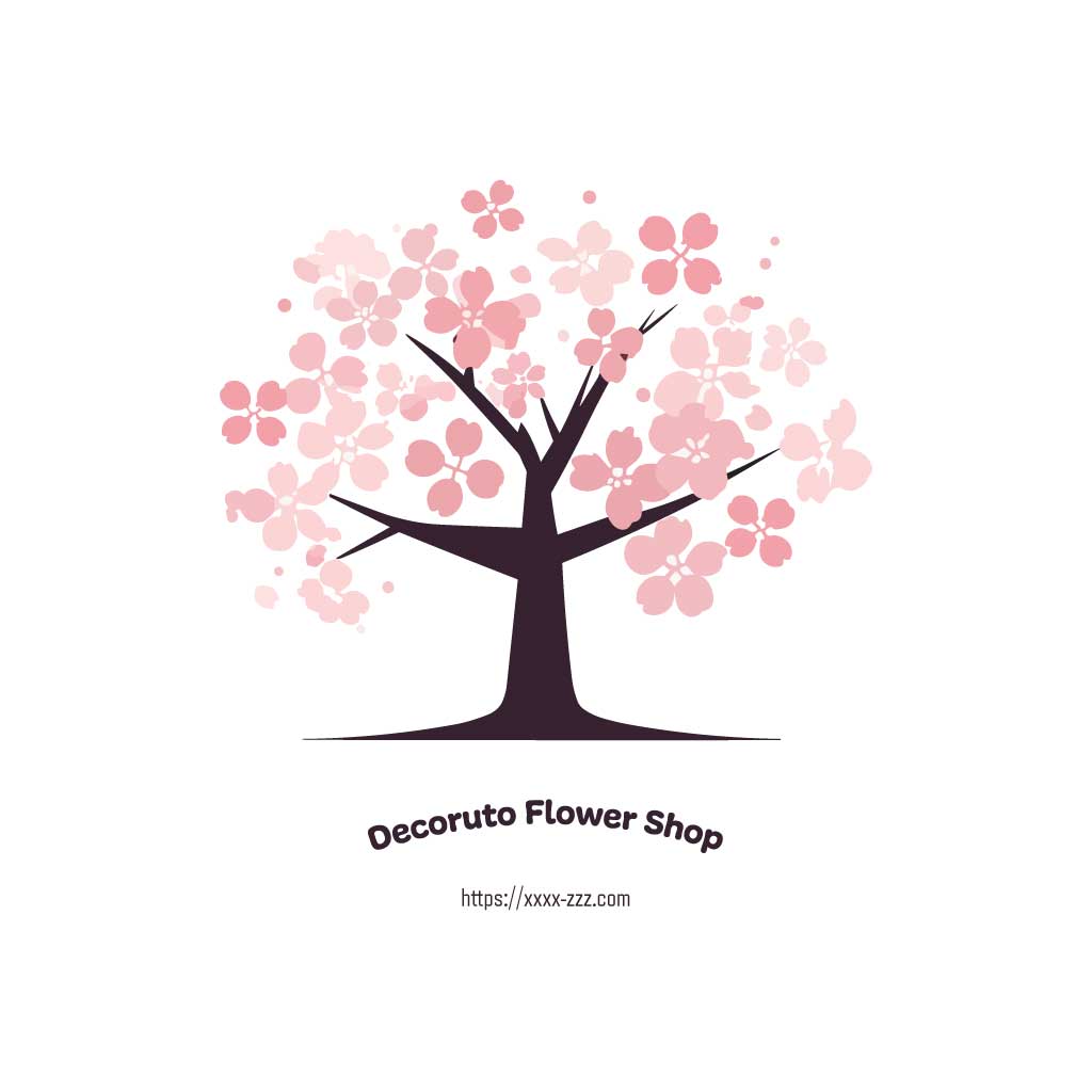 桜の木をモチーフにしたロゴ