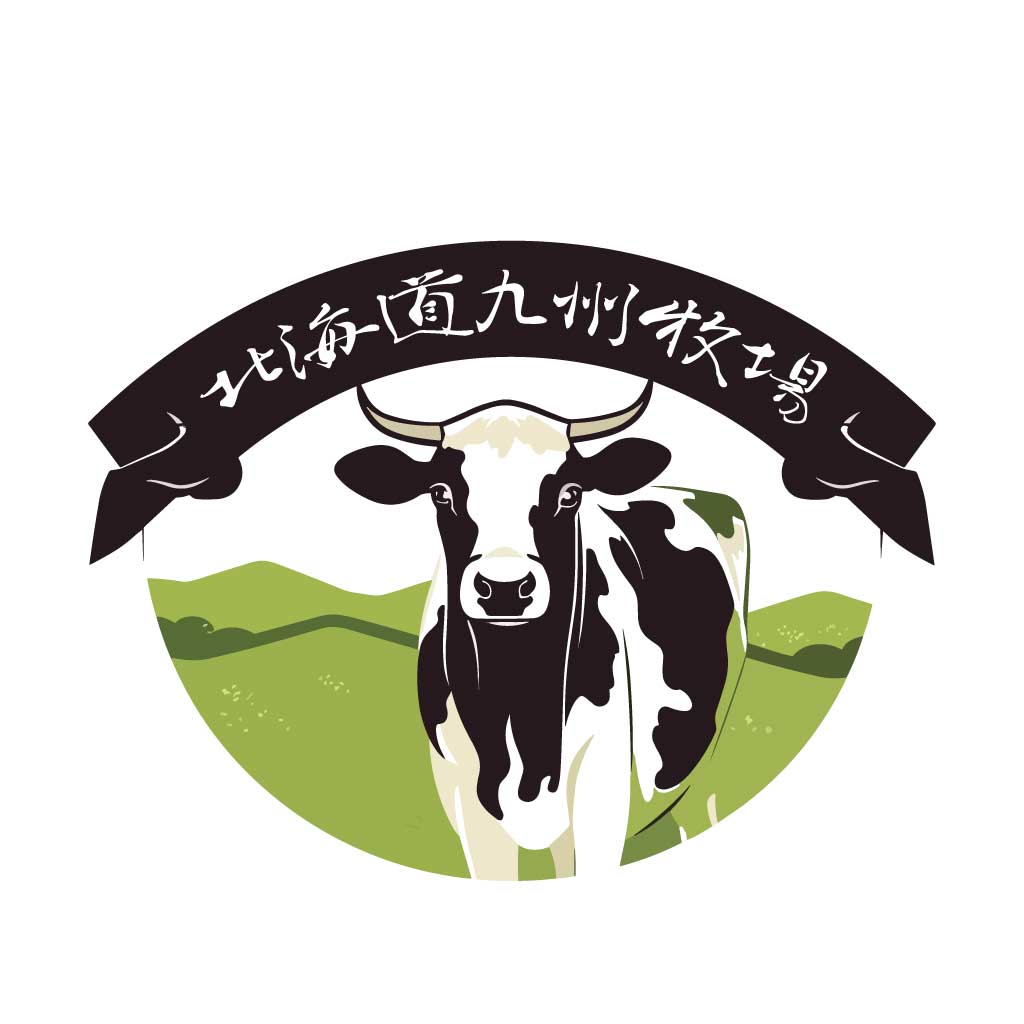 牛・牧場をモチーフとしたロゴ