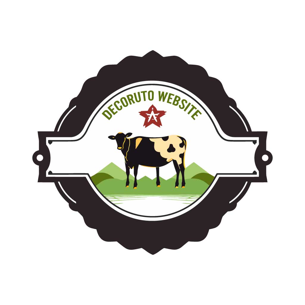 牛・牧場をモチーフとしたロゴ
