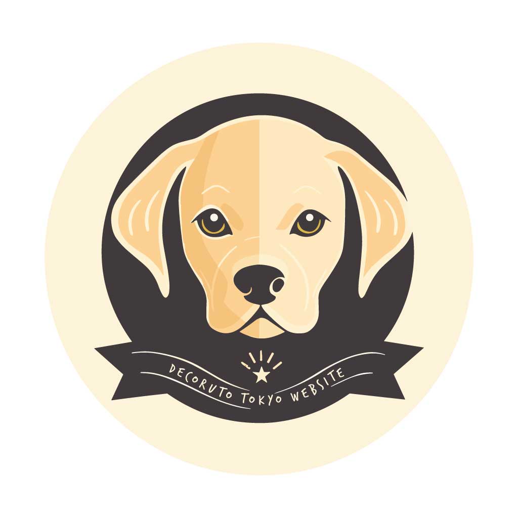 ラブラドール・レトリーバーの子犬をモチーフとしたロゴ