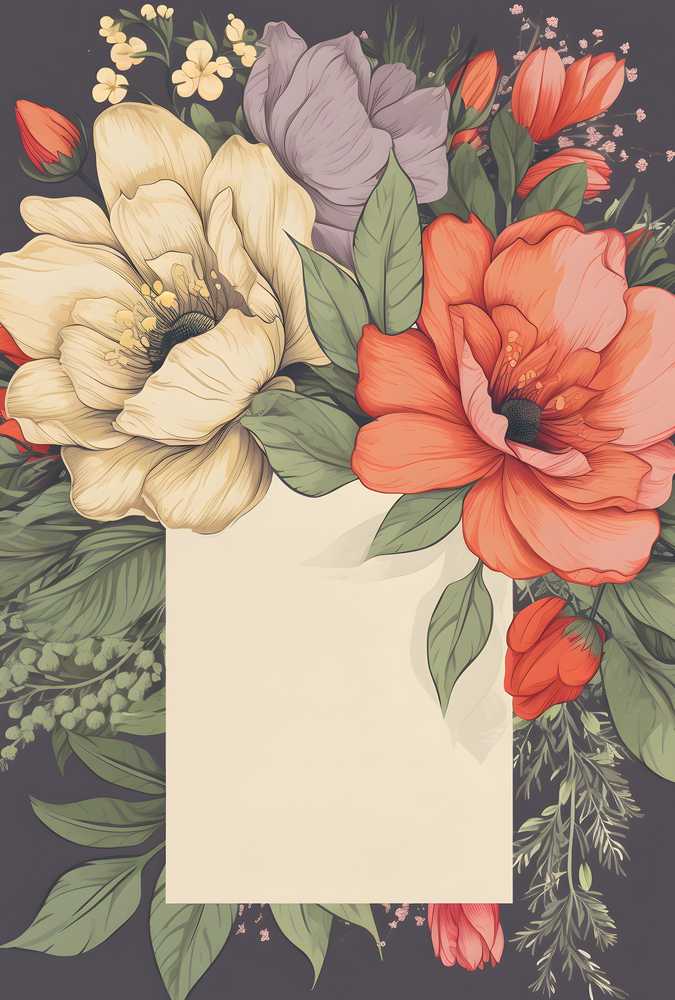 花のポストカード