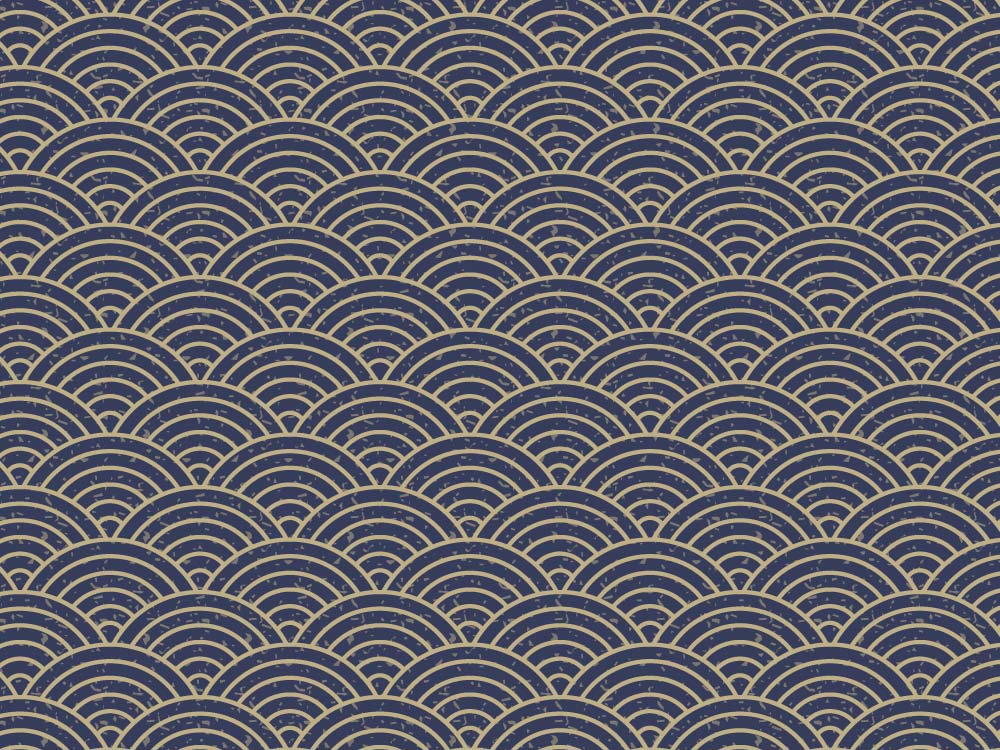 和の紋様（青海波のパターン）
