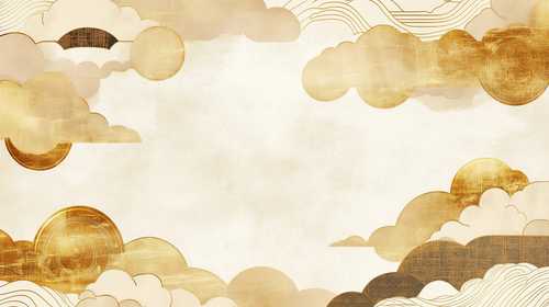 和風な雲の背景素材